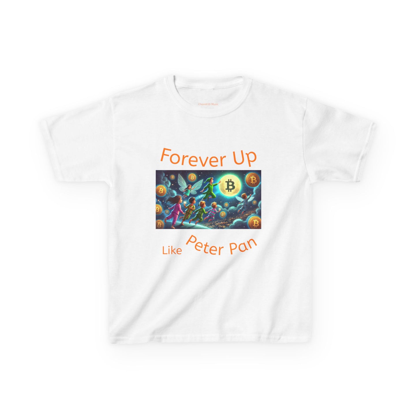 "Forever Up Like Peter Pan" T-shirt - Unisex  Kids Bitcoin T-Shirt